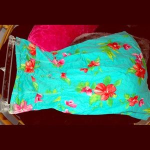 Aeropostale Strapless Floral Dress